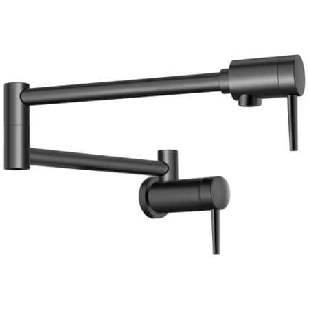 Delta Contemporary Wall Mount Pot Filler Matte Black 1165LF-BL
